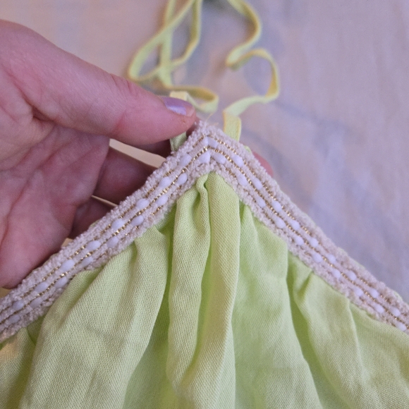 DO+BE Debbie Cut Out Halter Dress Lime Green Mini - Picture 6 of 16